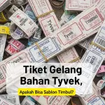 Tiket Gelang Bahan Tyvek, Apakah Bisa Sablon Timbul?