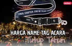 Harga Name Tag Acara Tutup Tahun Akhir Desember Ini