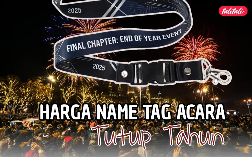 Harga Name Tag Acara Tutup Tahun Akhir Desember Ini