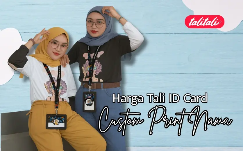 Harga Tali ID Card Custom Print Nama (Cetak Cepat)