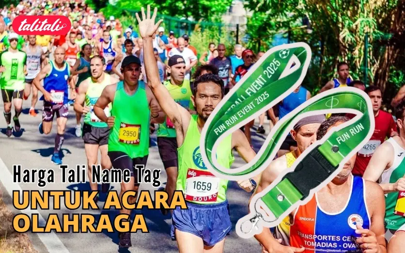 Harga Tali Name Tag untuk Acara Olahraga (Custom Print)
