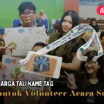Harga Tali Name Tag untuk Volunteer Acara Sosial (Print Custom)