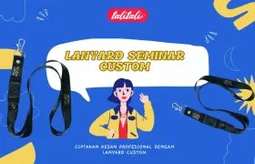 Lanyard Seminar Custom 2cm ( High Quality, Keren, Garansi )