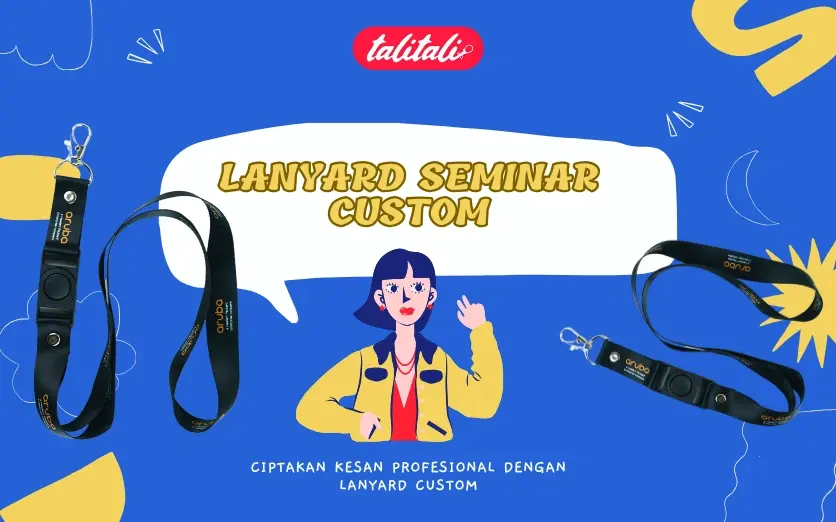 Lanyard Seminar Custom 2cm ( High Quality, Keren, Garansi )