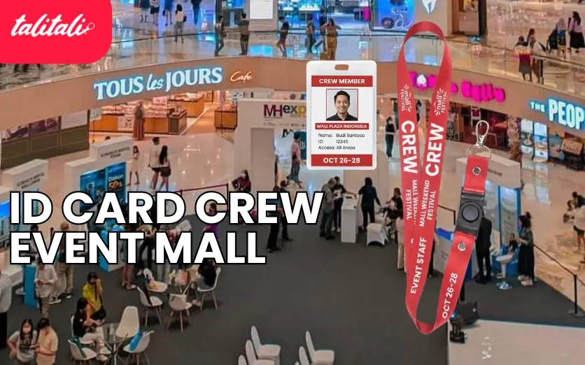 Cetak ID Card Crew Event Mall PVC Berkualitas (Custom Free Ongkir)