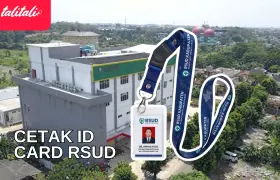 Cetak ID Card RSUD untuk Sistem Identitas Tenaga Medis