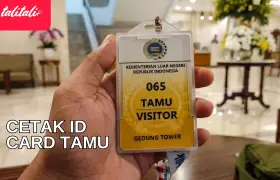 Cetak ID Card Tamu untuk Identitas Aman dan Profesional