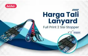 Harga Tali Lanyard Full Print 2 Sisi Stopper GRATIS Ongkir