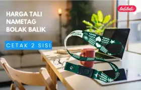 Harga Tali Nametag Bolak Balik (Print 2 Sisi) Full Color Cerah