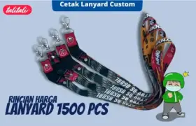 Informasi Harga Lanyard 1500 Pcs Full Color Sublimasi