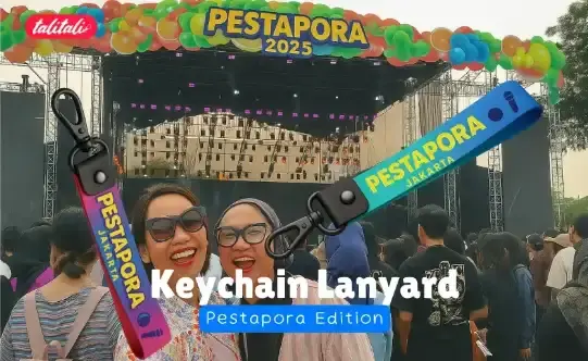 Keychain Lanyard Pestapora Edition, Merchandise Wajib Penonton Festival Musik