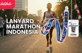 Lanyard Marathon Indonesia, Cetak Custom Hanya di Talitali