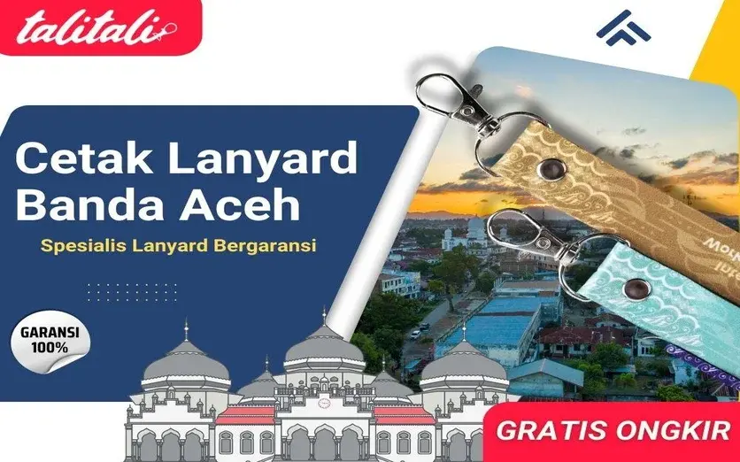 Jasa Cetak Lanyard Banda Aceh Gratis Ongkir