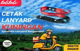 Jasa Cetak Lanyard Kuningan Design Profesional