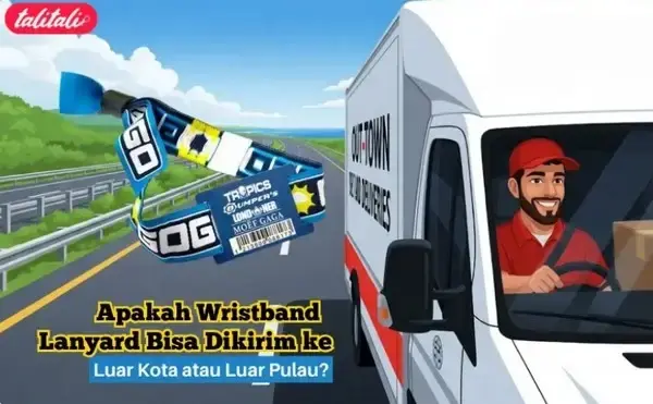 Wristband Lanyard Bisa Dikirim ke Luar Kota atau Luar Pulau? Bisa!